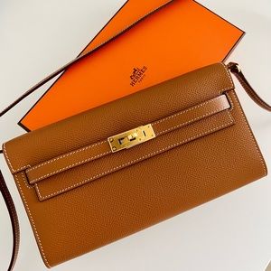 Hermes Kelly to go wallet (with chain)